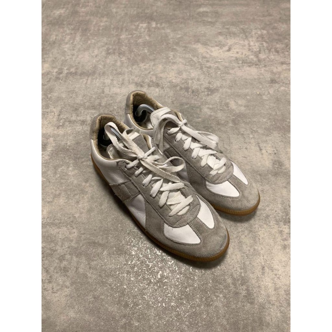 靴 MAISON MARGIELAREPLICA GERMAN TRAINER Maison Margiela Replica German Army Trainers Shoes Mens Size 44