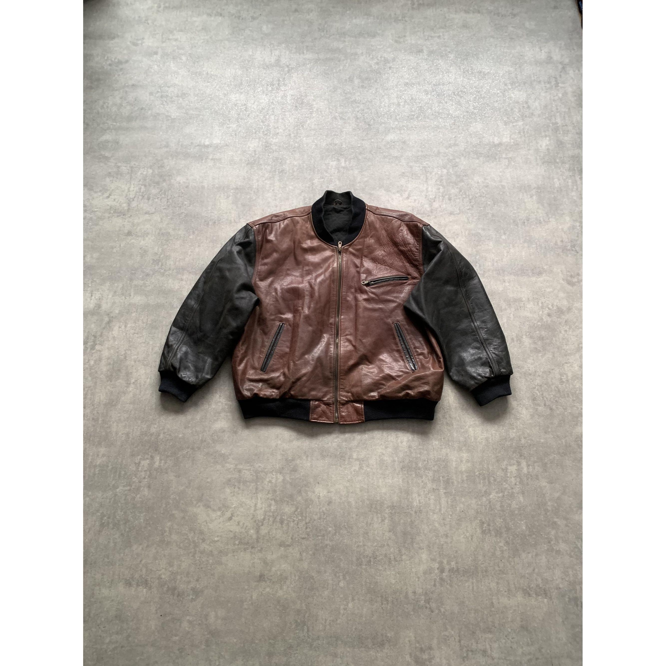 Trapper vintage leather jacket - Etsy 日本
