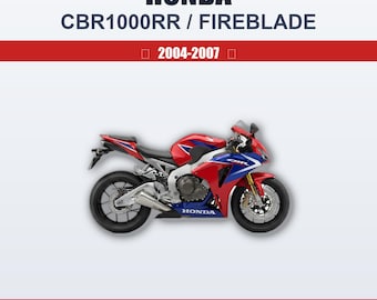 Manual de taller y servicio de la Honda Cbr1000rr / Fireblade 2004 2005 2006 2007 Guía profesional Guía de mantenimiento