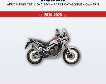 Manual de taller + Catálogo de piezas + Manual del propietario para la Honda Africa Twin CRF 1100 A/4/D/4 (2020-2023)