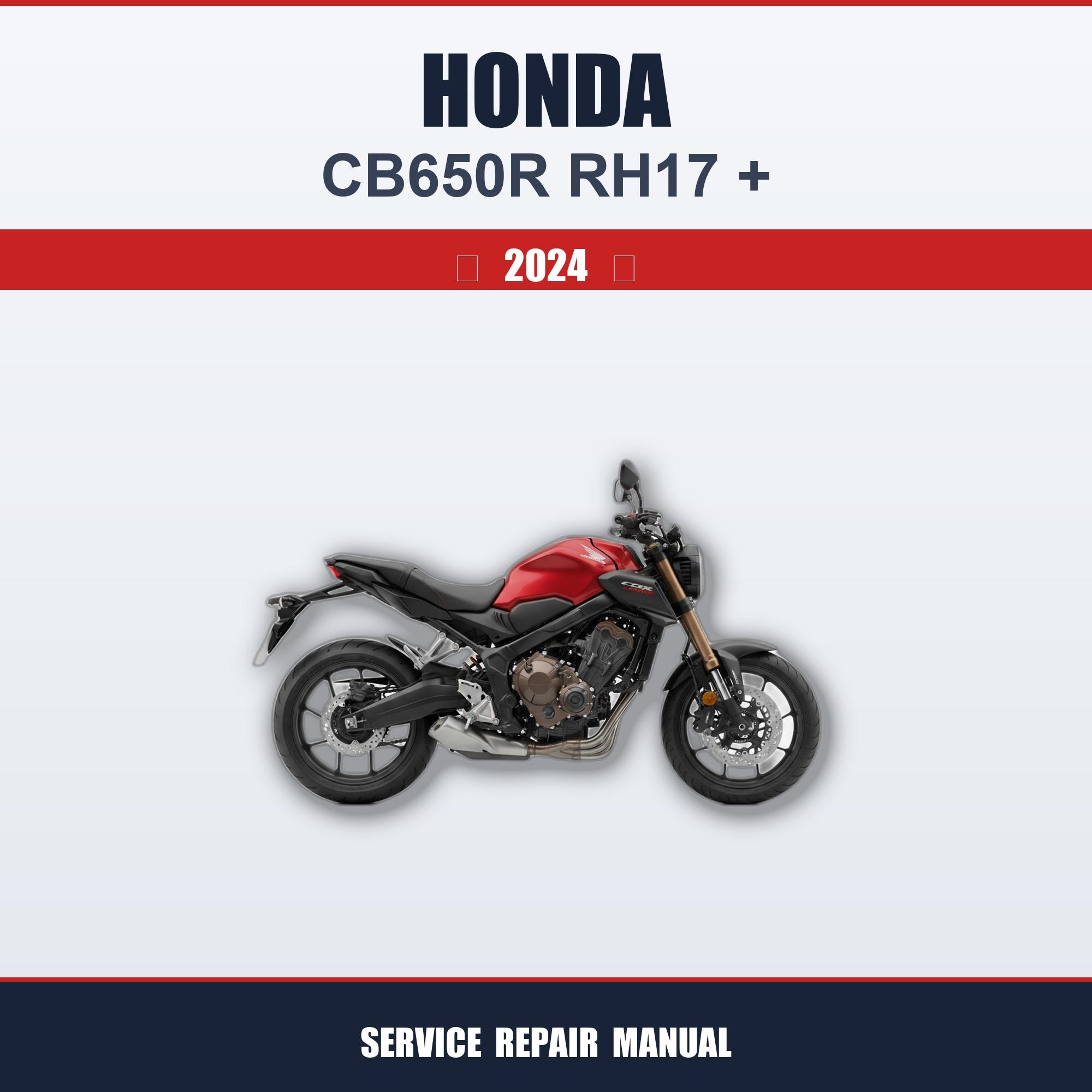 Honda CBR650R CB650R サービスマニュアル RH17 Honda Cb650r Rh17 (2024+) Workshop Service Guide Service Workshop