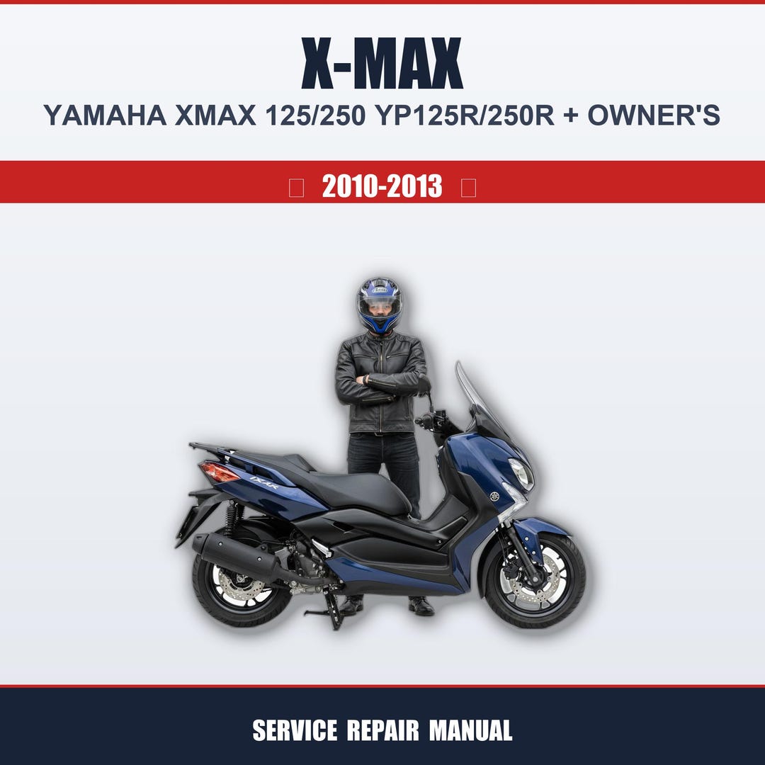 X-max Yamaha Xmax 125/250 Yp125r/250r (2010-2013) Workshop Service