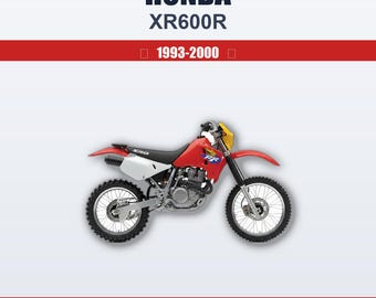 Honda Xr600r 1993 1994 1995 1996 1997 1998 1999 2000 Service Workshop Manual Professional Guide Maintenance Guide