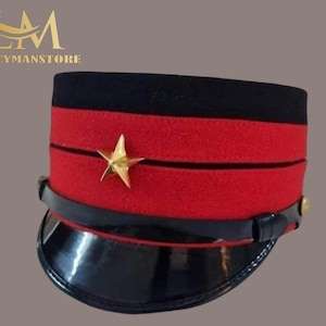 Japanese Army Type 45 Service Cap | Imperial Military Officer Hat Replica | Historical  Visor Cap
