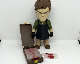 Figura de Dexter Morgan / Figura coleccionable de Dexter / Estatua forense de asesino en serie / Decoración de serie de televisión / Regalo para frikis oscuros