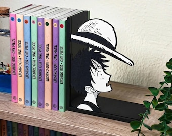 Anime Captain Buchstütze | Manga inspirierter Buchhalter | Minimalistische Regal Dekoration für Anime Fans