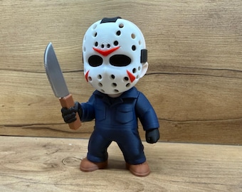 Jason Voorhees Figur | Freitag der 13te Horror Sammelfigur | Slasher Statue | Horror Dekor | Gruseliges Fan Geschenk