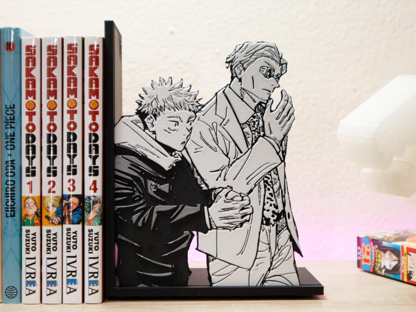 Anime Duo Bookend | Manga Style Character Scene Book Holder | Story ...