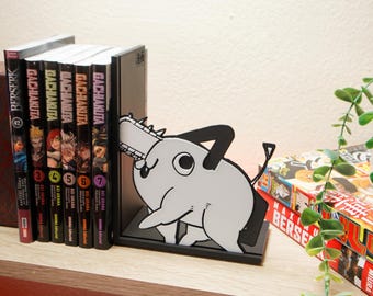 Niedliche Teufel Anime Buchstütze | Manga inspirierter Buchhalter | Niedliches Regal Dekor für Anime Fans