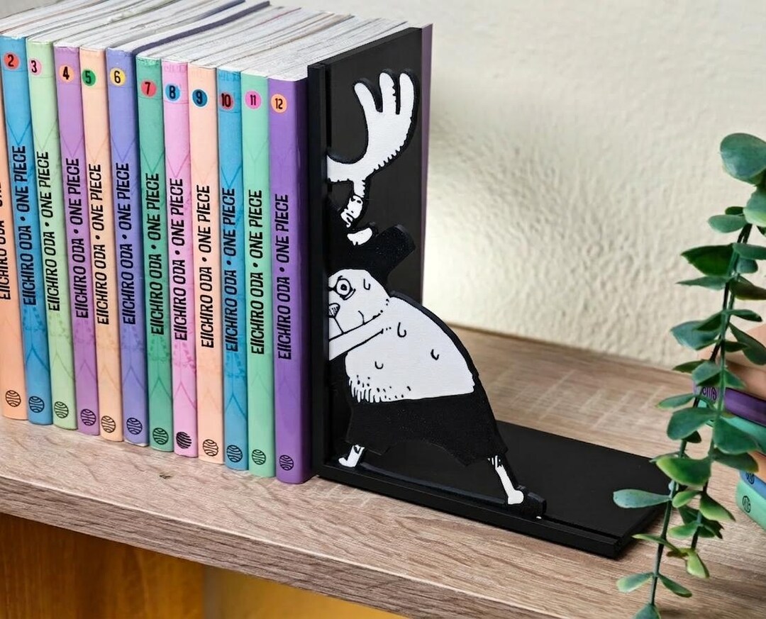 Anime Funny Bookend | Cute Character Bookend | Manga Book Holder ...