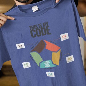 T-shirt pour développeurs | T-shirt humoristique sur le débogage du code « Ceci est mon code »