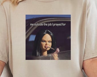 Angry Woman Meme Tee, Funny Disgusting Doll Face, Meme Smoking T Shirt, Sarcastic Humor Tee, Unhinged Shirt, Ironic Gag Gift, Funny Y2K