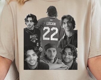 Camiseta John Logan Briar, Camiseta gráfica inspirada en Off Campus, Camiseta de romance de hockey con estilo literario, Camiseta de jugador de hockey ficticio, Regalo de romance deportivo,