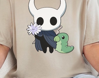 Cute Grub Graphic Tee, Hollow Knight T-Shirt, Cozy Gamer Clothing, Rescue The Grubs Merch, Nerd Gift Idea, Hallownest Mascot Apparel