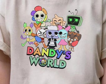 Dandy's World Tee, Cute Game Character Shirt, Sprunki Shirt, Toddler Gamer Hoodie, Funny Children Tee,