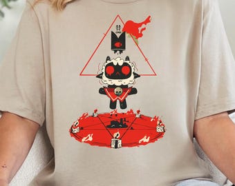 Cult of the Lamb Shirt, Indie Game Shirt, Lamb Game Shirt, Video Game Shirt, Video Game Gift, Gift for Gamer, Graphic Tee, Horror Game Shirt