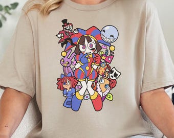 The Amazing Digital Circus Tshirt, Gift Birthday for Boy Girl, TADC Fan Gift, Circus Characters Shirts