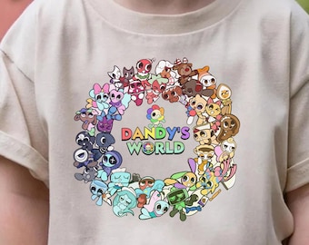 Daisy's World-karaktärer-t-shirt, speltröja för ungdomar, tecknad speltröja, speltröja för flickor, födelsedagspresent till videospel.