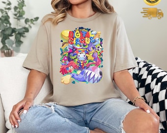 The Amazing Digital Circus shirt, Anime Gift Birthday for Boy Girl, TADC Fan Gift, Circus Theme Sweatshirt Hoodie