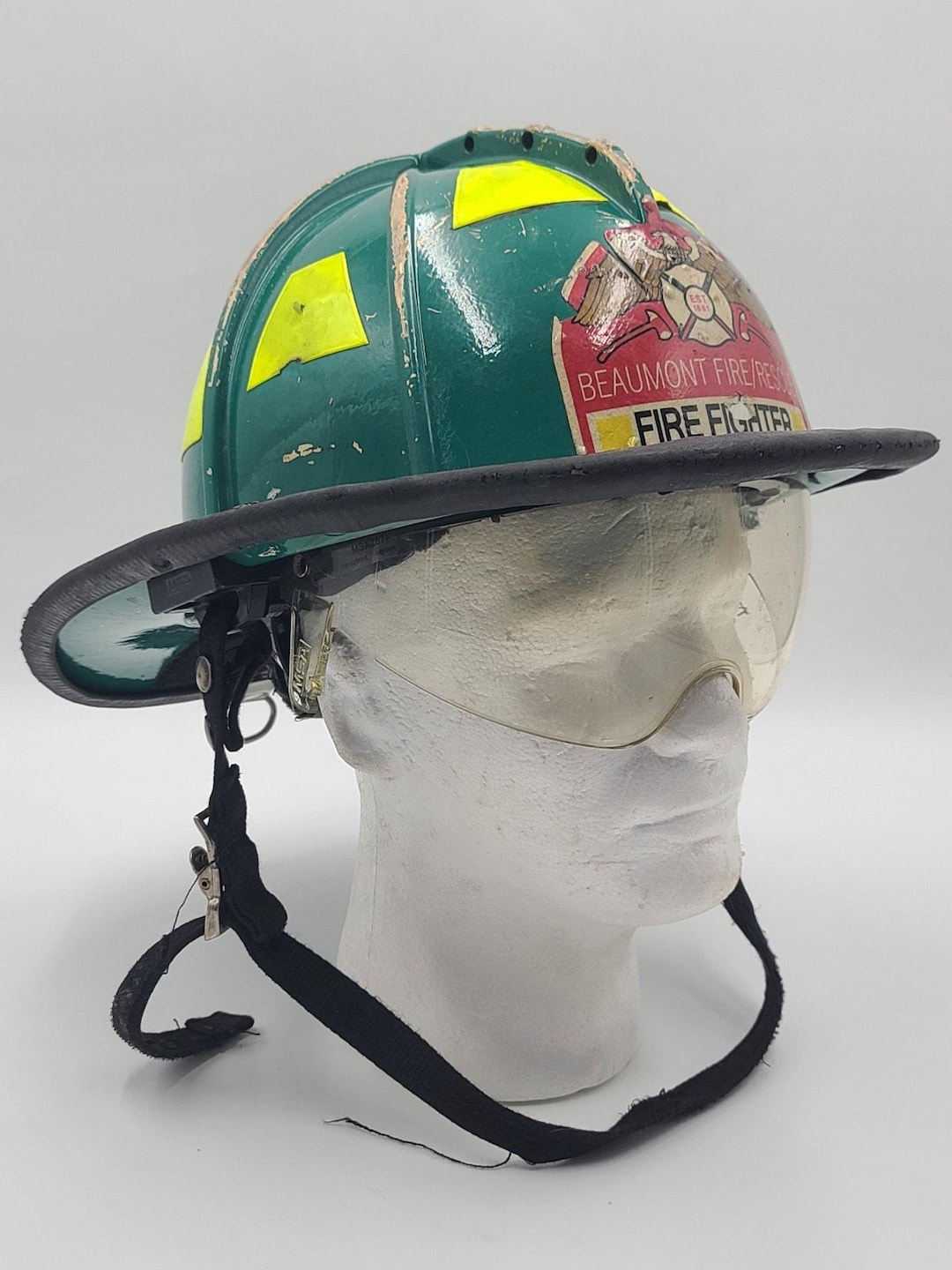 Vintage MSA Cairns 1010 Firefighter Helmet | Beaumont Texas Fire