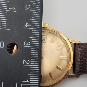 1960s Zodiac Automatic Gold Plated Men's Watch - Vintage Timepiece image 17