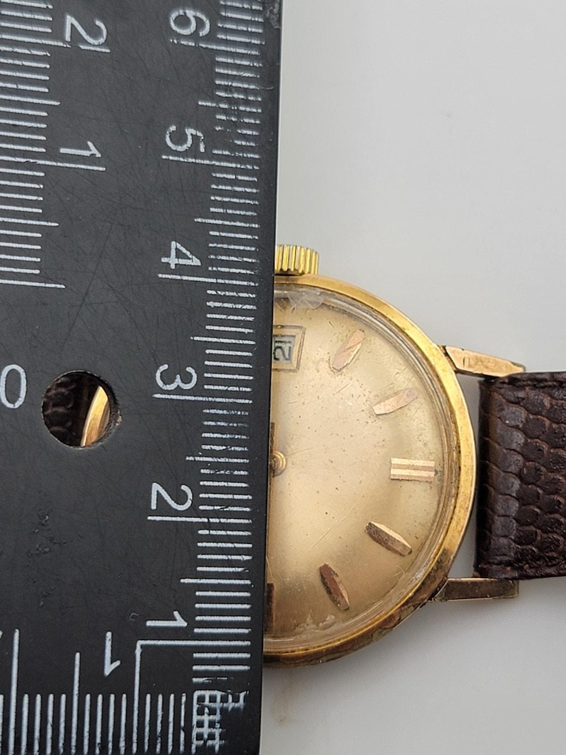 1960s Zodiac Automatic Gold Plated Men's Watch - Vintage Timepiece image 17
