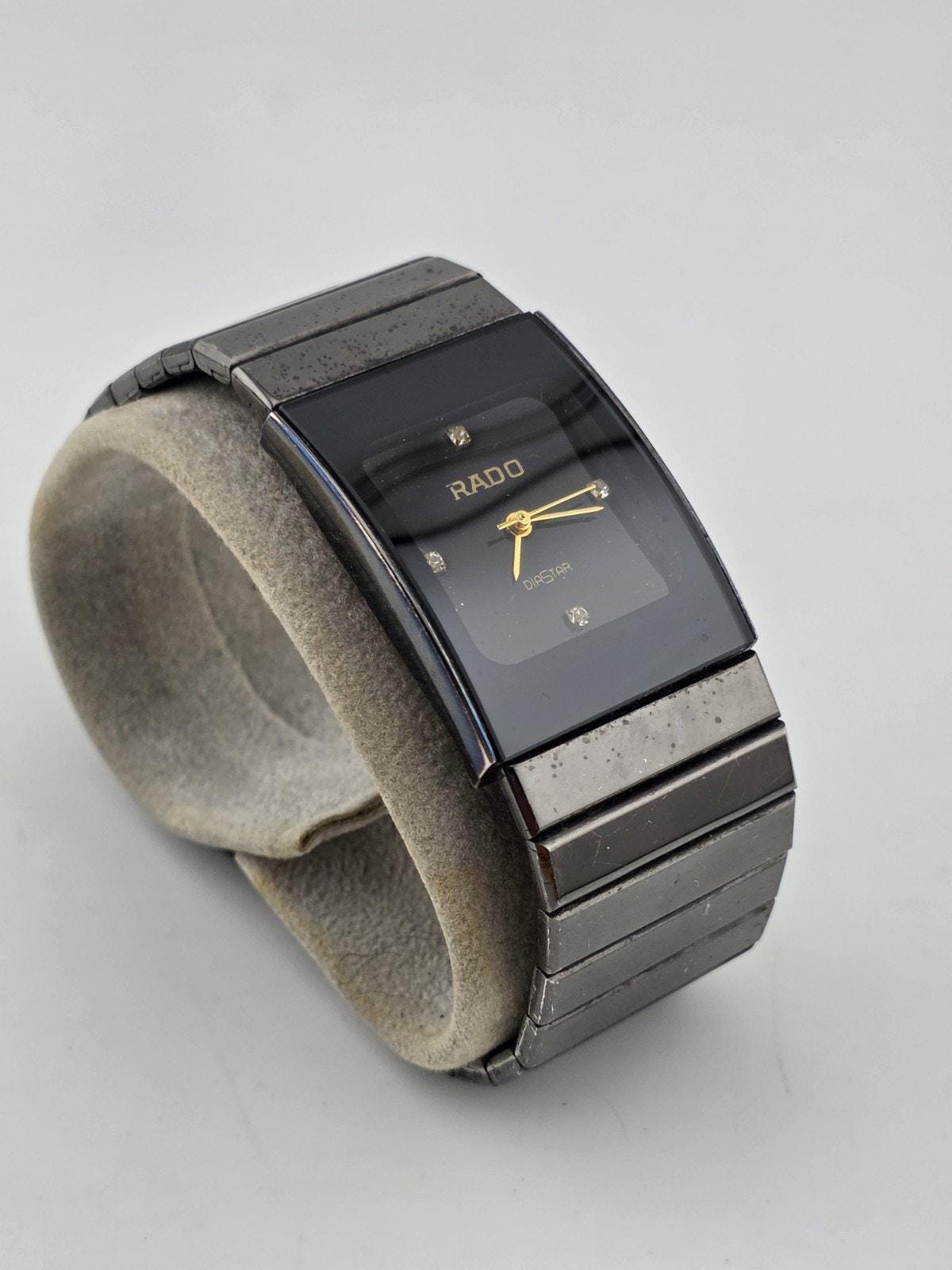 Vintage Rado Diastar Diamond Ladies Quartz Analog Watch Square