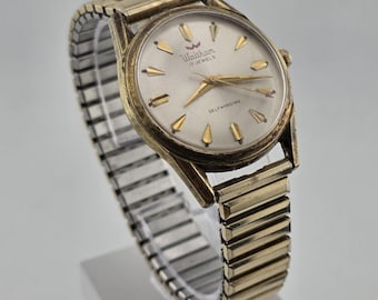 Vintage 1960's Waltham Self-Winding Shock Resistant 17j Wristwatch Working Cond.
