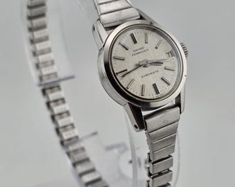 Vintage Girard Perregaux Gyromatic Ladies Watch, Silver Plated Swiss Movement