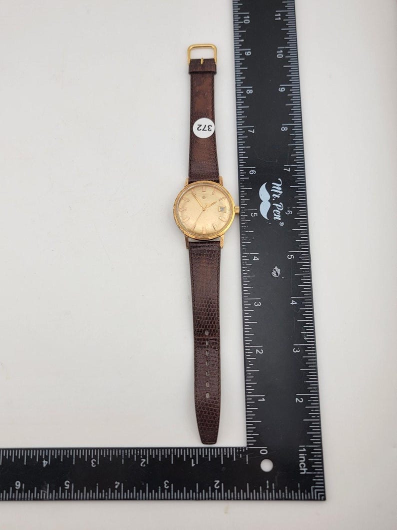 1960s Zodiac Automatic Gold Plated Men's Watch - Vintage Timepiece image 15