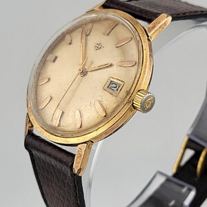 1960s Zodiac Automatic Gold Plated Men's Watch - Vintage Timepiece image 5