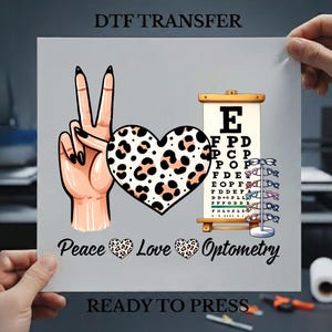 Peace love optometry Sublimation DTF, Digital Download, Peace love optometry DTF, optometry Sublimation, Peace Love optometry DTF,