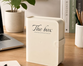 Minimalistische opbergdoos voor bureau met vakken Kabeloplader Technische accessoires Case Organizer voor schone werkruimte Opberger voor reisgadgets