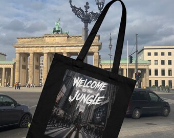 Welcome to the Jungle tote bag | City street, urban scene print | Tragetasche | Urban | Großstadt