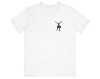 Steampunk | Rustic Animal Illustration T-Shirt | Woodland Deer Shirt | wild deer | hunter | Maschine | zombie