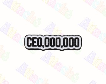 CEO Metal Sticker | Boss Lady Entrepreneur Motivation (Waterproof 3M)