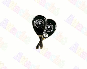 Tennis Padel Racket Enamel Metal Sticker | Sporty Fashion Decal (Waterproof 3M)