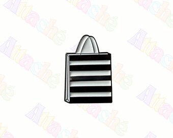 Black Sefora Makeup Bag Enamel Sticker | Beauty Lover Metal Sticker