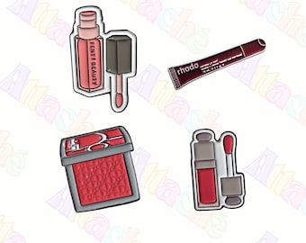 Makeup 3M Metal Sticker - Beauty Waterproof Metal Enamel Laptop & Phone Charm