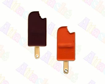 Popsicle Metal Stickers | Luxury Ice Cream Lolly Design, Waterproof Laptop Decals