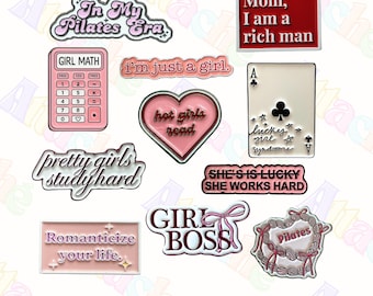 Girly Motivation 3M Metal Sticker - Waterproof Metal Enamel Laptop & Phone Charm
