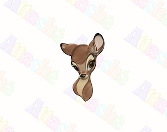 Enamel Metal Deer Sticker | Woodland Bambi Inspired Laptop Decal (Waterproof)