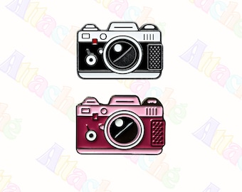 Vintage Retro Camera 3M Metal Sticker - Waterproof Metal Enamel Laptop & Phone Charm