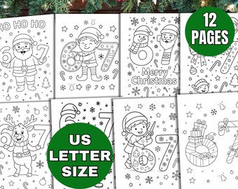 6 7 Christmas Coloring Pages, Six Seven Viral Meme 6 7 Coloring Sheet, Gen Alpha Slang, Elf Santa Printable Coloring Pages, Xmas Activity