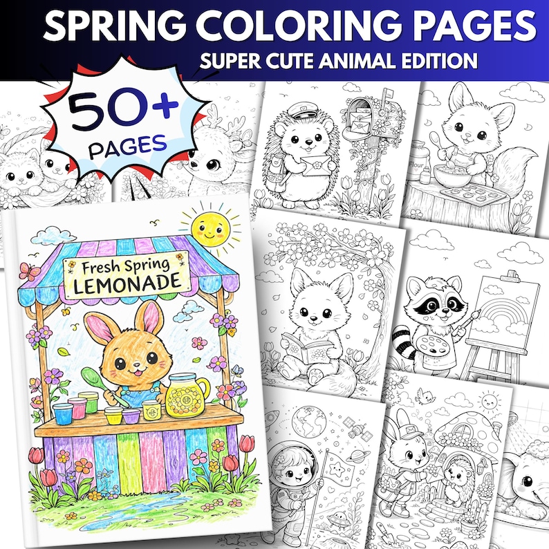 Spring Coloring Pages, Spring Coloring Book, Animal Coloring Pages, Spring Coloring Sheets, Easter Coloring Pages, Kids Spring Activities, easter activity, easter coloring, spring activity, spring activity kids, spring coloring book, spring coloring kids, spring coloring page, animal coloring book, coloring printables, spring game, kids coloring pages, printable activity, spring printable