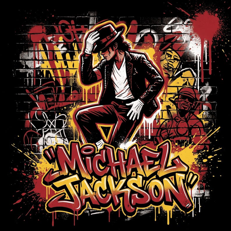 Michael Jackson Set3 DTF Halftone | Iron on T-shirt Print | Ready to ...