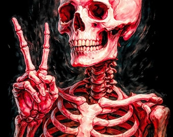 Skulls set 2 DTF Halftone | Iron On T-Shirt Print | Ready to Press