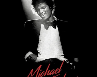 Michael Jackson Zestaw 2 DTF Halftone | Nadruk na koszulce do prasowania | Gotowy do druku