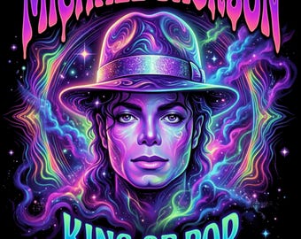 Michael Jackson Set5 DTF Halftone | Nadruk na koszulce do prasowania | Gotowy do druku