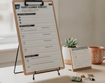 Planificador imprimible de hábitos y rutinas, organizador de productividad para emprendedores (PDF de 5 páginas)